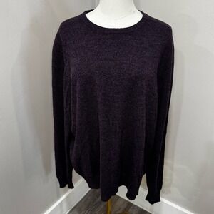 METROPOLITAN VIEW 100% Cashmere Sweater Purple Large